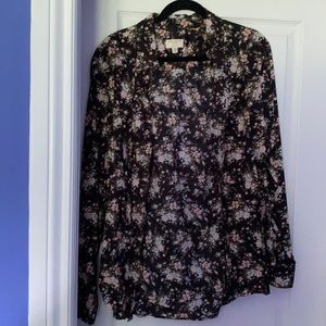 men‘s club monaco flower shirt